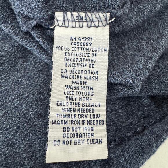 Polo Ralph Lauren Long Sleeve T-Shirt Men’s XLT Heathered Blue Tall‎ Fit Preppy - Picture 5 of 5